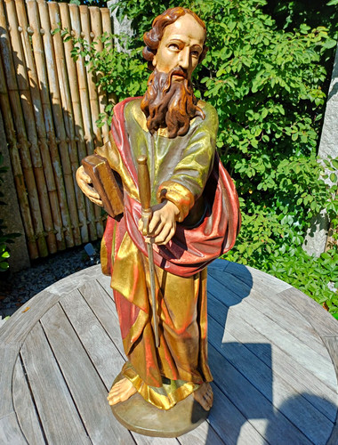 Holzschnitzerei heiliger - holzschnitzerei,