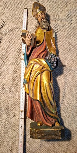 Religiöse holzfigur heiliger - religiöse,