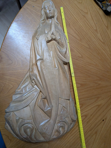 Hölzerne madonnenfigur - ,