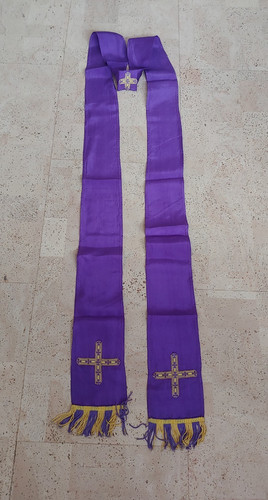 Ganz leichte violette stola - leichte, /