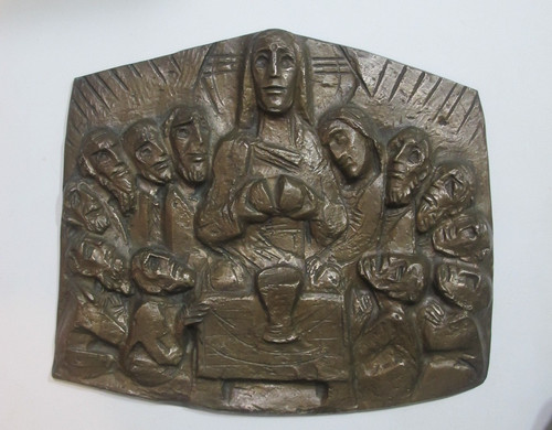 Massives messing relief - relief, das