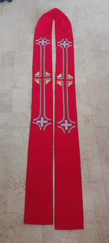Elegante rote segensstola - elegante,