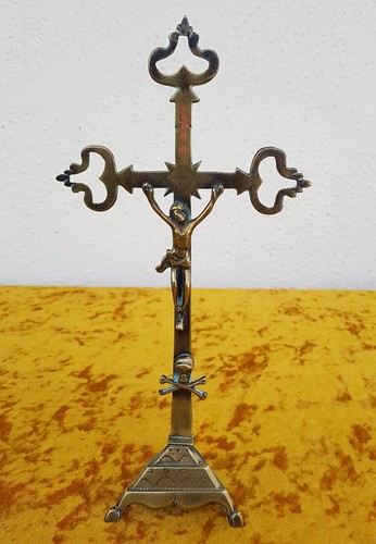 Antikes messing kreuz - antikes,