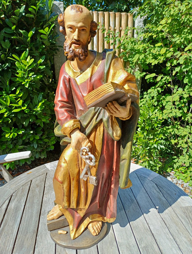 Heiligenfigur heiliger petrus - heiliger,