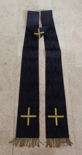 Schöne schwarze stola edler - -,