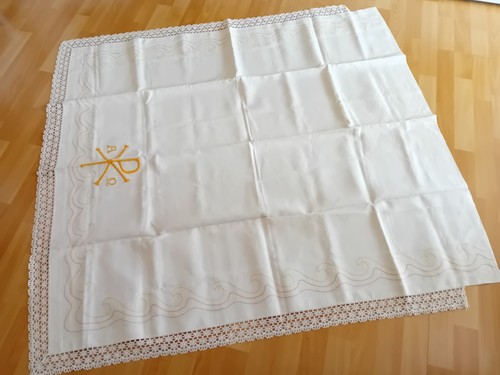 Altes leinen altartuch - altes,